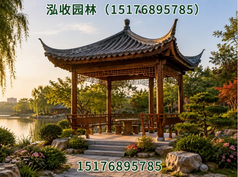 淮安防腐木凉亭展示图